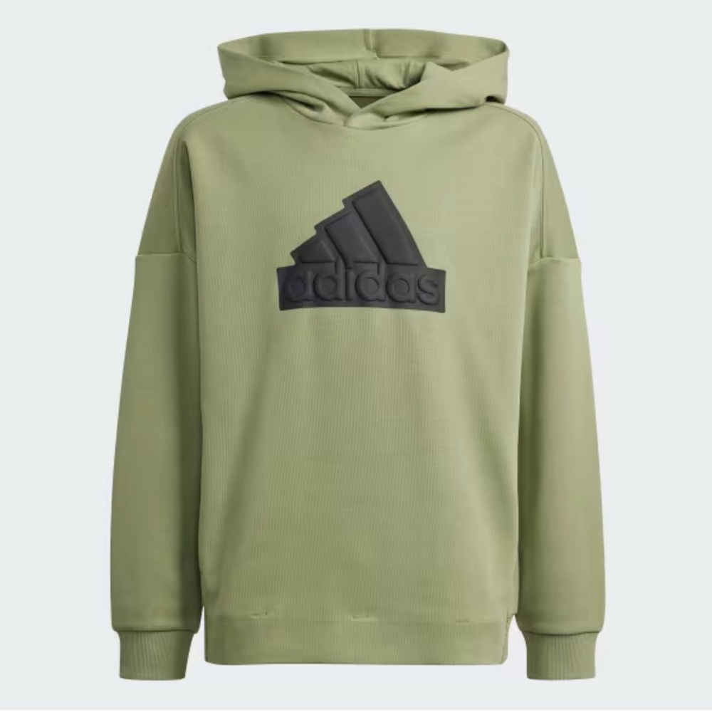 💚 Adidas Youth XL Hoodie – Green Oxide | Future Icon Logo | Like New